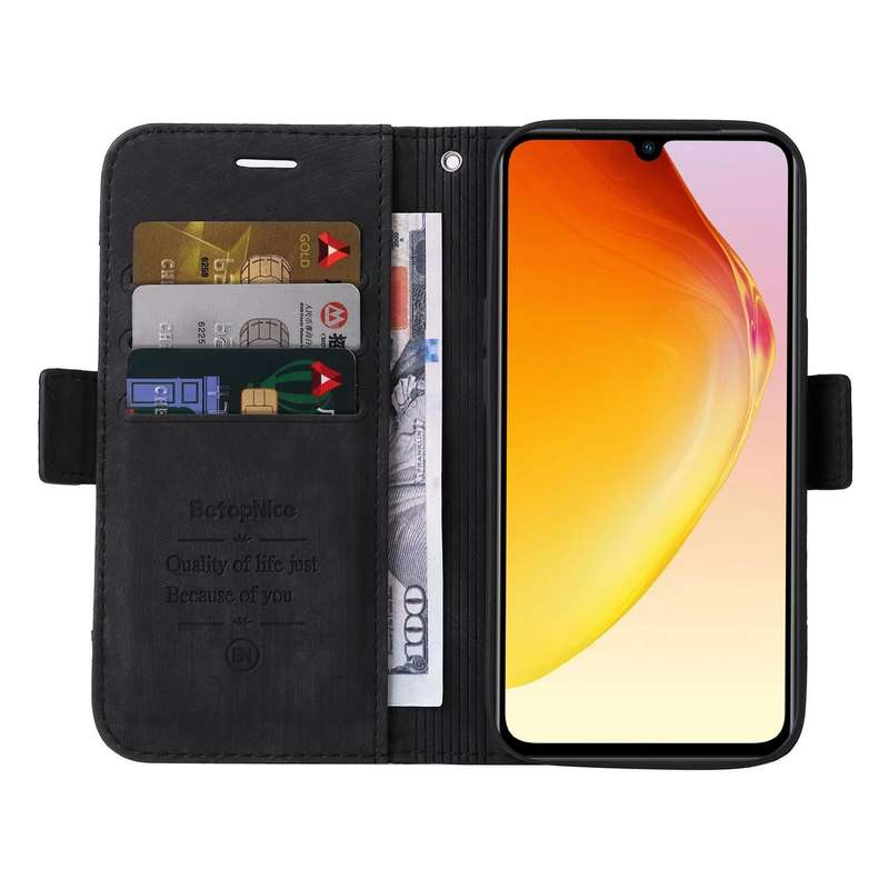 For vivo V25 / V25e 4G Global BETOPNICE Dual-side Buckle Leather Phone Case(Black)