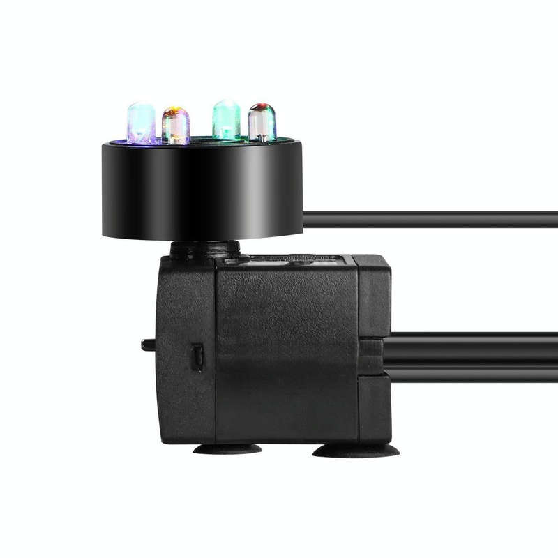 3W 4 Light Silent Aquarium Fish Tank Filtration Submersible Pump Fountain Water Pump EU Plug
