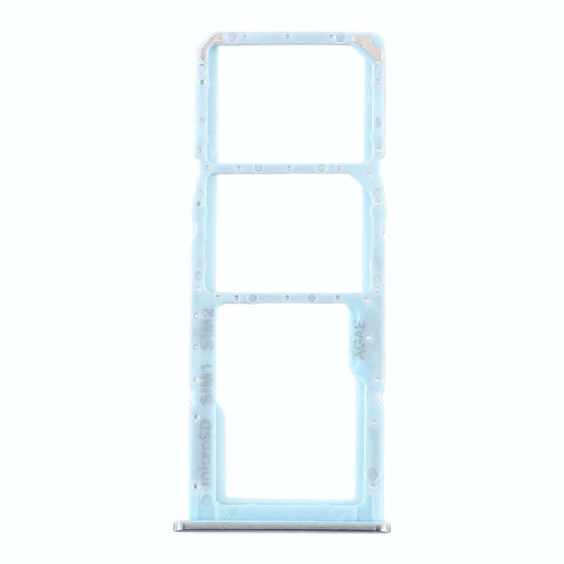 For Samsung Galaxy A71 SIM Card Tray + SIM Card Tray + Micro SD Card Tray (Blue)