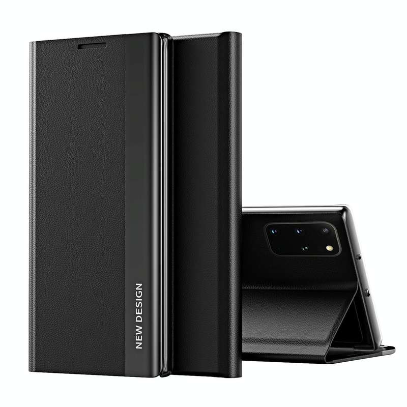 For Samsung Galaxy A51 5G Side Electroplated Magnetic Ultra-Thin Horizontal Flip Leather Case wit...