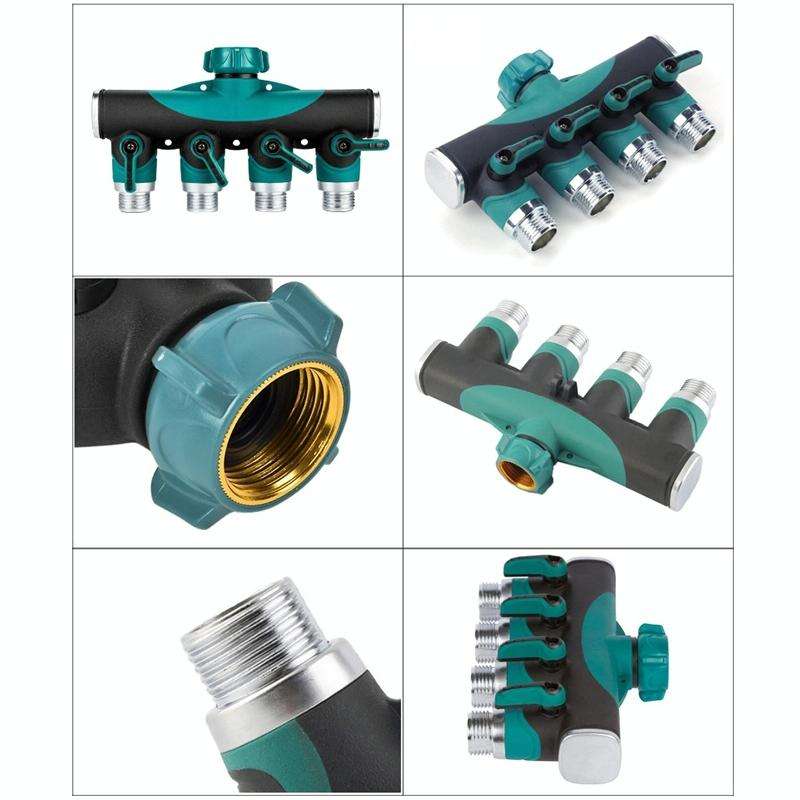 4 In 1 Multi-function Garden Water Sprinklers Lawn Irrigation Valve Water Dividing Controller Wat...