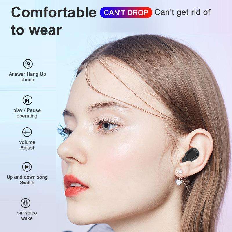 L21 Pro IPX7 Waterproof Wireless Bluetooth Earphone with Charging Box & Digital Display, Support ...