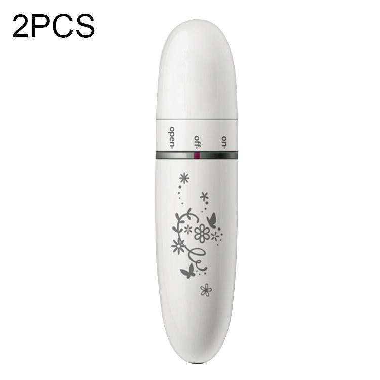 2 PCS Mini Electric Portable Eye Massager Eye Care Beauty Instrument(White)