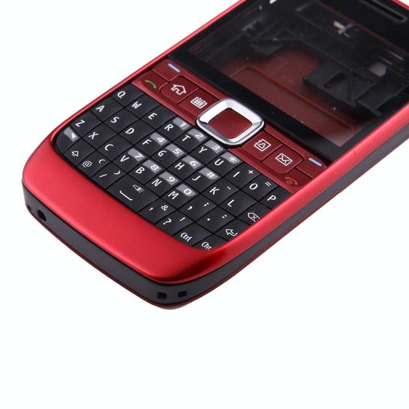 Full Housing Cover (Front Cover + Middle Frame Bezel + Battery Back Cover + Keyboard) for Nokia E...