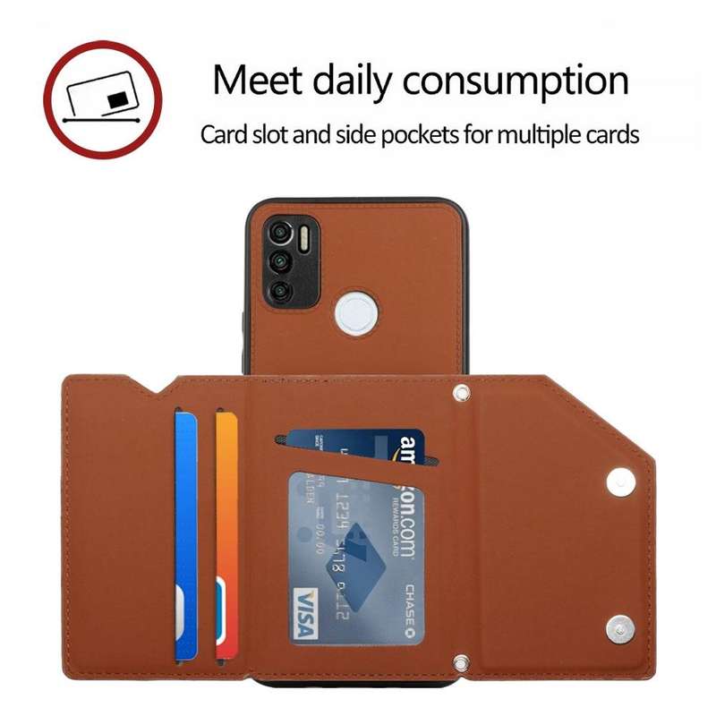 For Tecno Spark 5 Air / 6 Air Skin Feel PU + TPU + PC Phone Case(Brown)