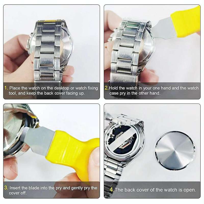 2 in 1 Repair Tool Watch Back Cover Case Opener Knife
