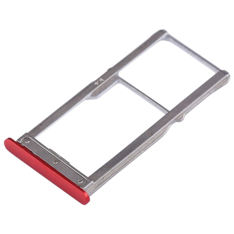 For Meizu 15 SIM Card Tray + SIM Card Tray / Micro SD Card Tray (Red)