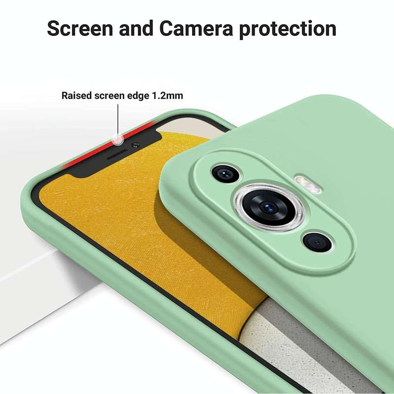 For Huawei Nova 11 Solid Color Liquid Silicone Dropproof Full Coverage Protective Case(Green)
