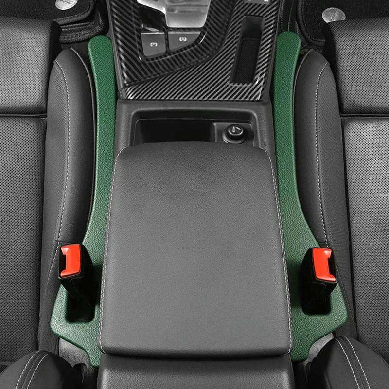1 Pair Car Seat Gap Bar Car Interior Armrest Box Gap Leak-proof Filler (Black)