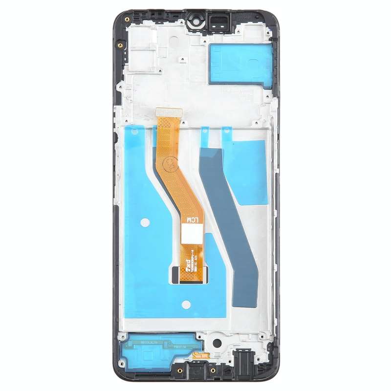 For T-Mobile REVVL V+ 5G LCD Screen Digitizer Full Assembly with Frame (Black)