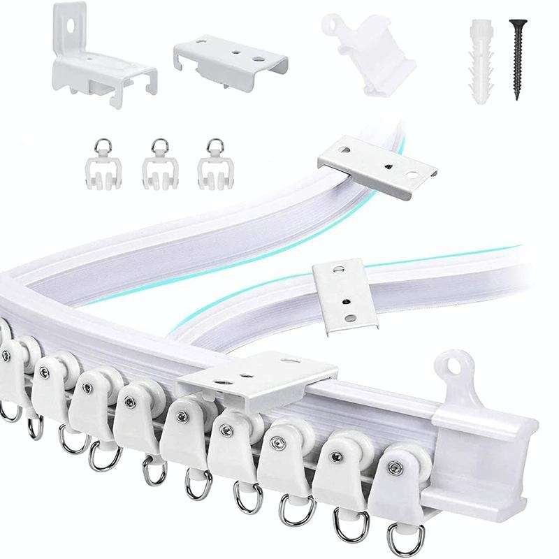 Model Steel Rail Bending Curtain Rail Flexible Guide Set, Size: 5m