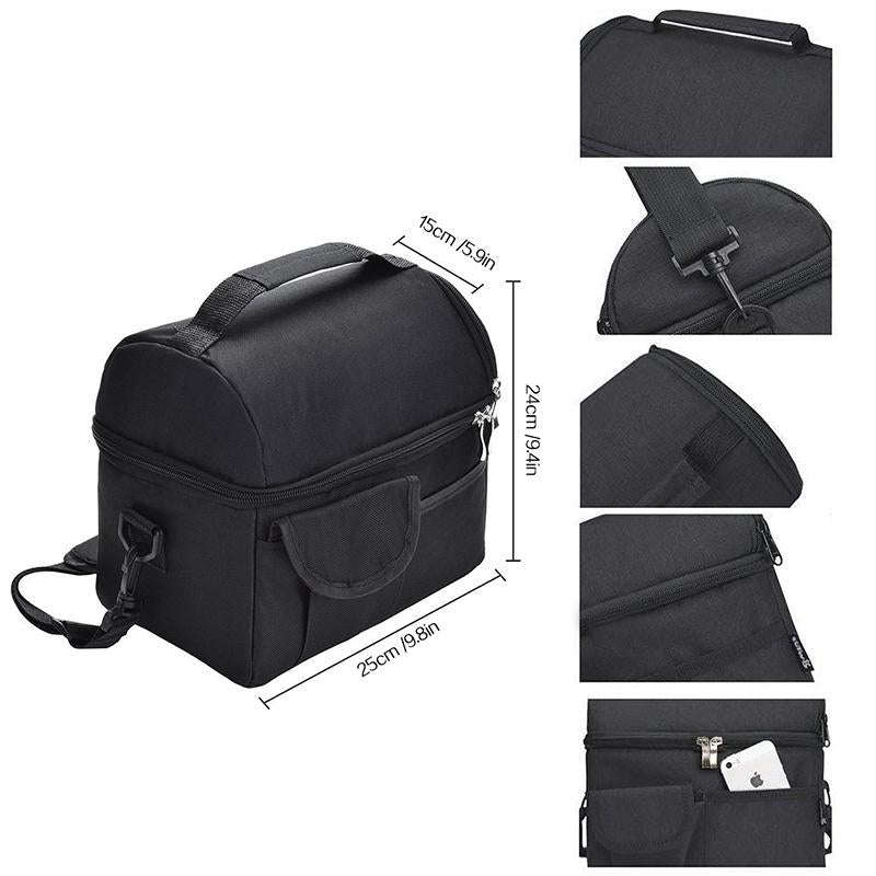 Lunch Bag Reusable Insulated Bag Multifunctional Waterproof Insulated Lunch Box(Blue)