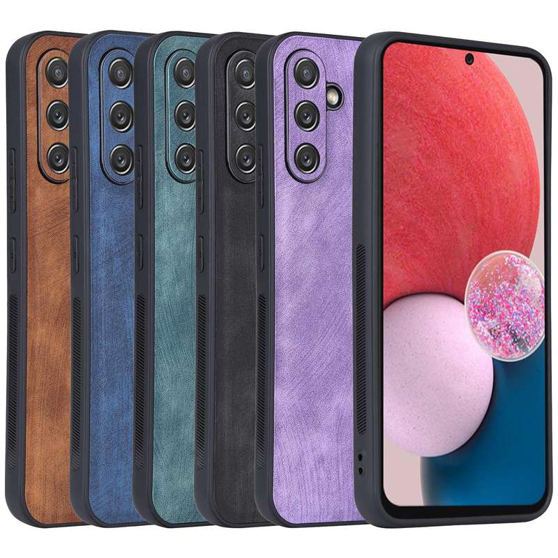 For Samsung Galaxy A54 5G AZNS 3D Embossed Skin Feel Phone Case(Brown)
