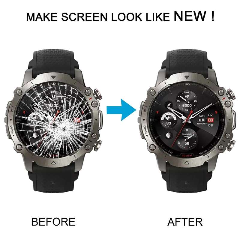 For Amazfit Falcon Original LCD Screen Digitizer Full Assembly With Frame (Red)