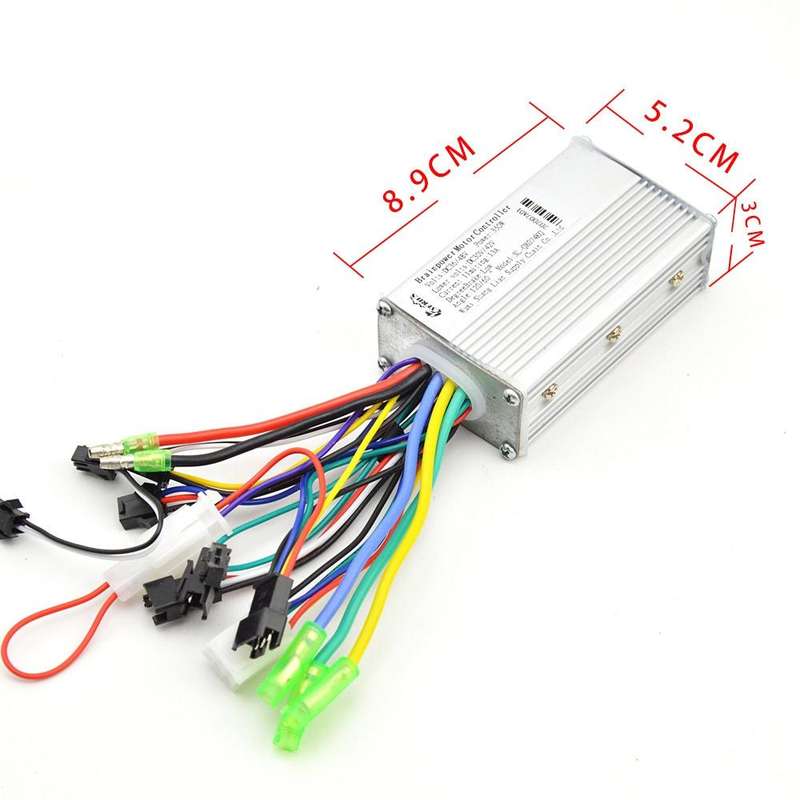 866 250W 350W Universal Electric Bicycle Scooter Controller Can Be Equipped With Speedmeters