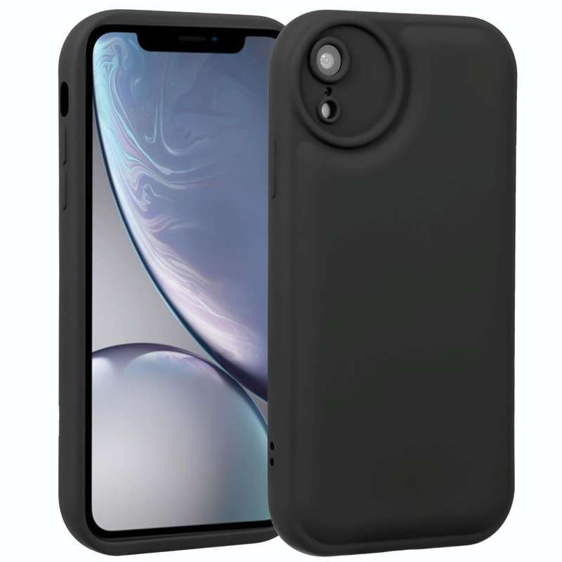 For iPhone XR Liquid Airbag Decompression Phone Case(Black)