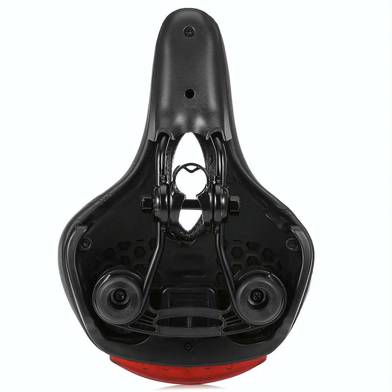 Bicycle Cushion With Lamp Bicycle Saddle Mountain Bike Saddle(Black)
