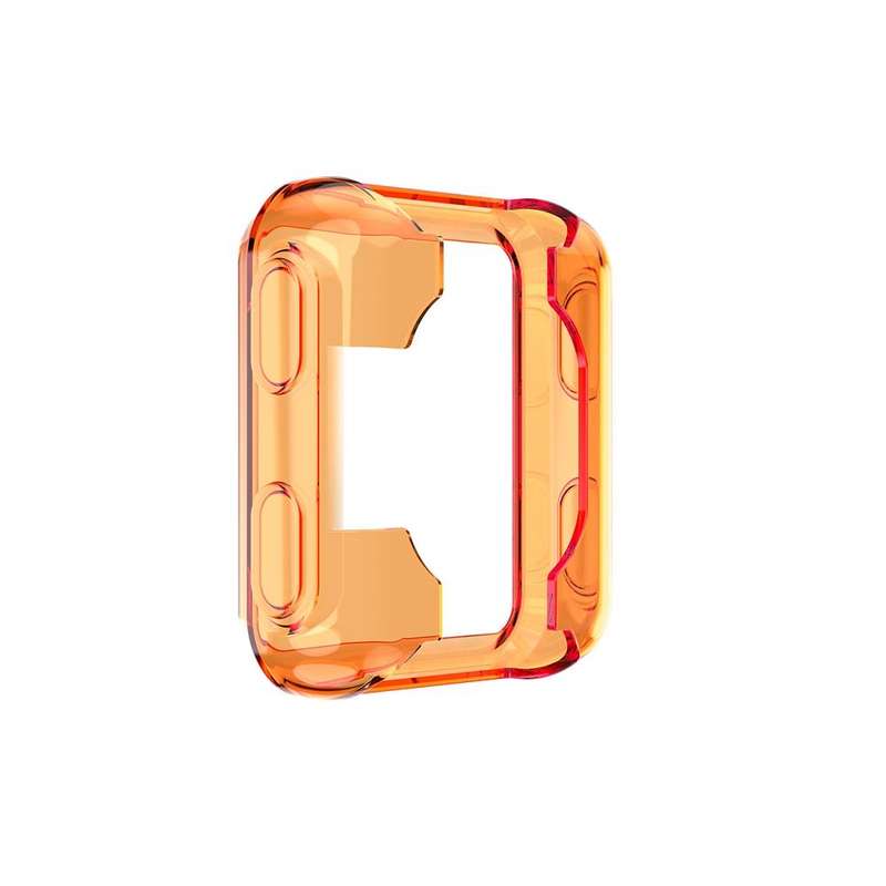 For Garmin Forerunner 35 / 30 TPU Half-pack Candy Color Protective Case(Transparent Orange)