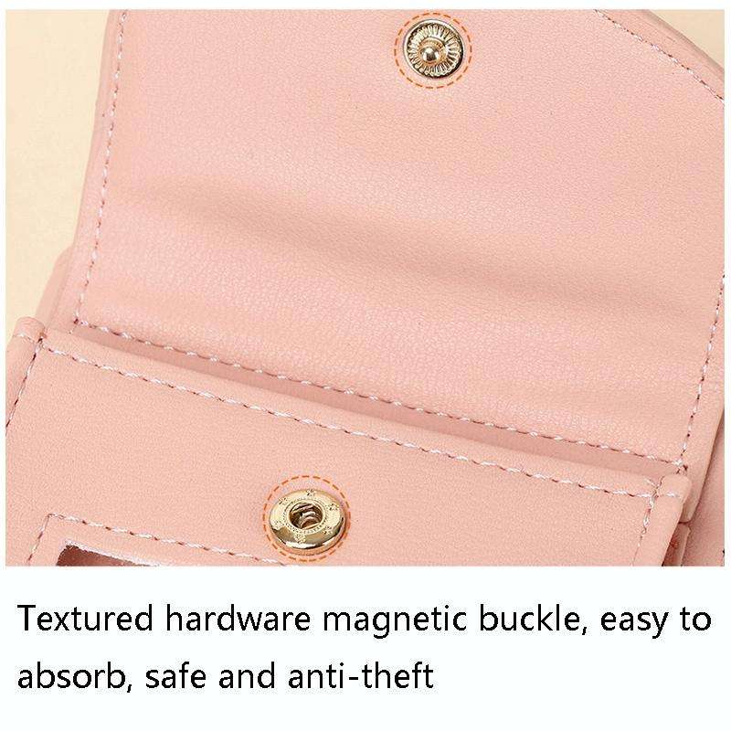 JLF012 Touch Screen Mobile Phone Bag Women Messenger Shoulder Bag(Brown)
