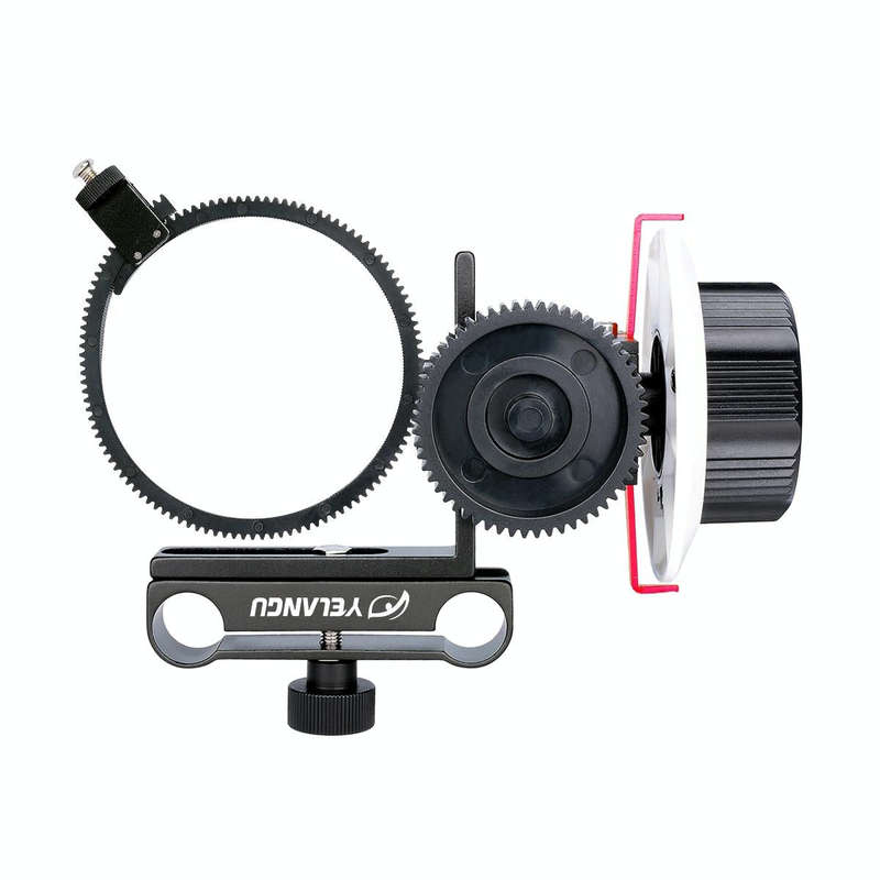 YELANGU F0 Camera Follow Focus with Gear Ring Belt for Canon / Nikon / Video Cameras / DSLR Camer...