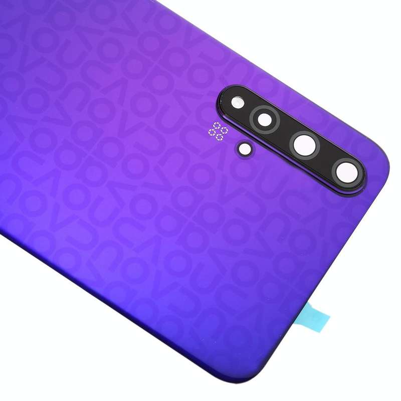 Original Battery Back Cover with Camera Lens Cover for Huawei Nova 5T(Purple)