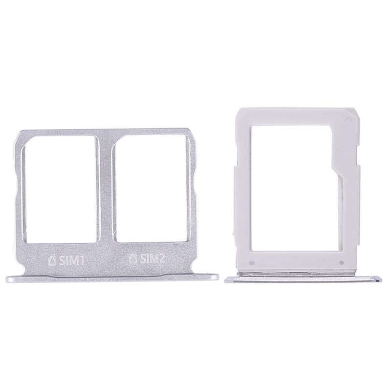 For Galaxy A9100 / A9 (2016) 2 SIM Card Tray + Micro SD Card Tray (White)
