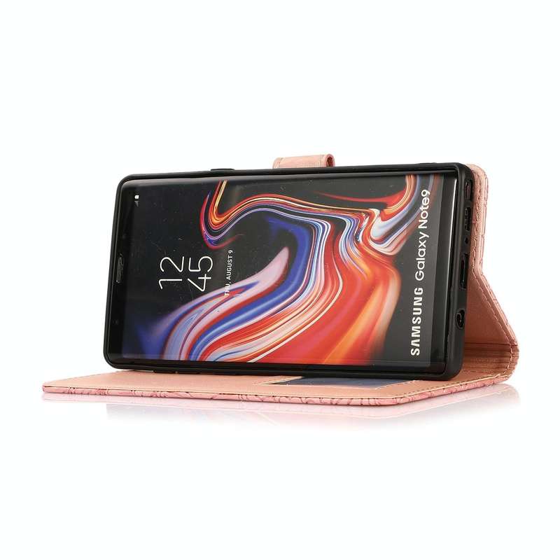 For Samsung Galaxy Note9 Skin Feel Embossed Sunflower Horizontal Flip Leather Case with Holder & ...