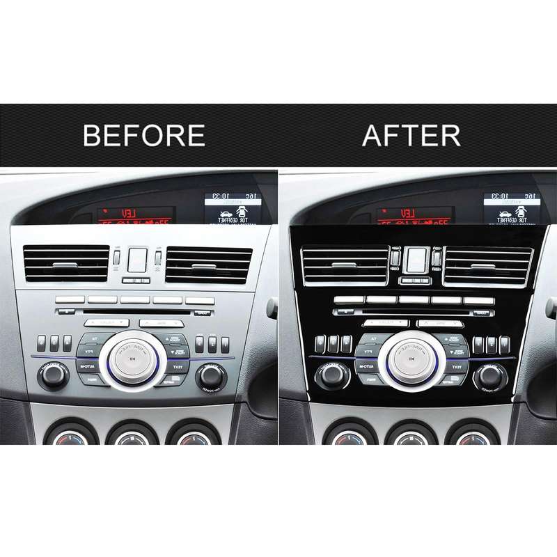 For Mazda 3 Axela 2010-2013 4 in 1 Car Central Control Radio Set A Decorative Sticker, Right Drive