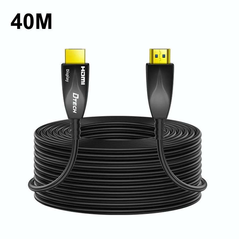 DTECH HDMI 2.0 Version Fiber Optical Line 4K 60Hz Large Screen TV Engineering Wiring, Length: 40m