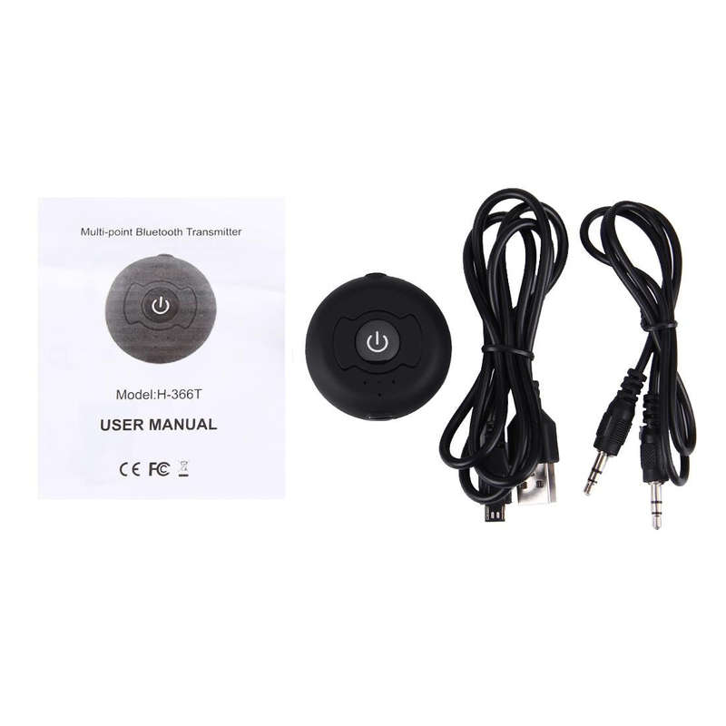 H366T Portable Multi-point Bluetooth 4.0 Audio Transmitter for iPhone, Samsung, HTC, Sony, Google...