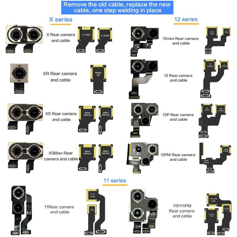For iPhone XS / XS Max J3900 i2C Back Facing Wide Camera Cable
