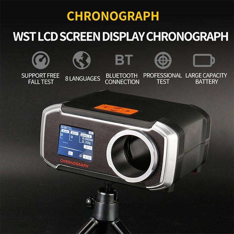 WoSporT LCD Screen Display Chronograph Speed Tester, APP Bluetooth Synchronization Eight Language...