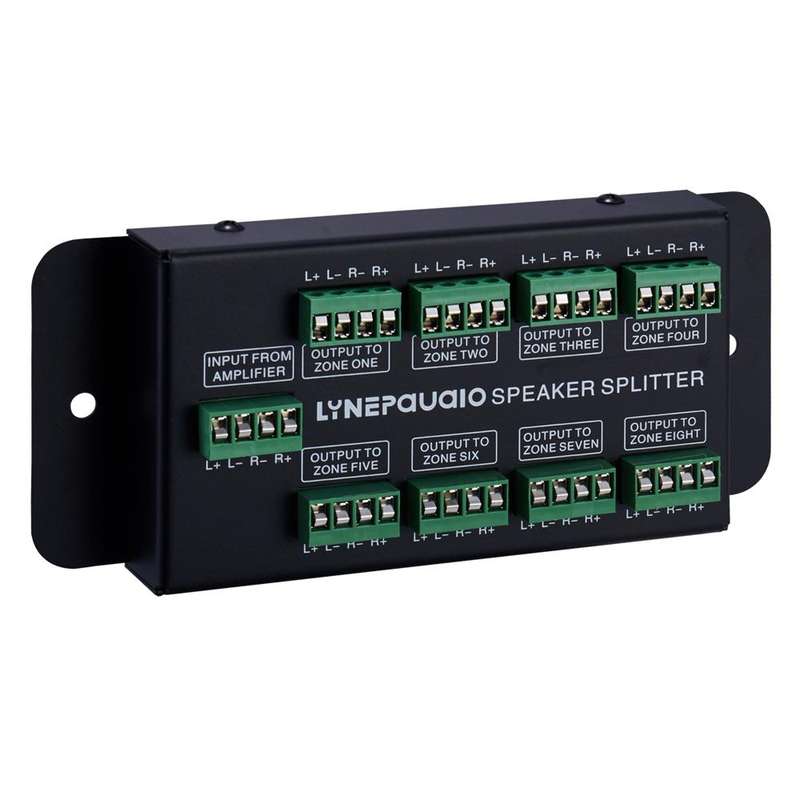 1 In 8 Out Amplifier And Sound Speaker Distributor, 8-Area Sound Source, Signal Distribution Pane...