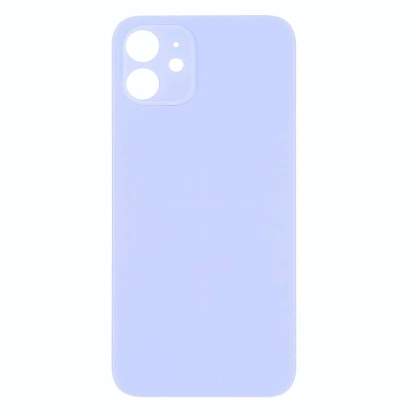 Easy Replacement Big Camera Hole Back Battery Cover for iPhone 12(Purple)