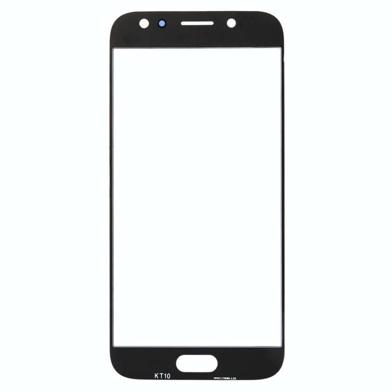 For Samsung Galaxy J5 (2017) / J530 10pcs Front Screen Outer Glass Lens (Blue)