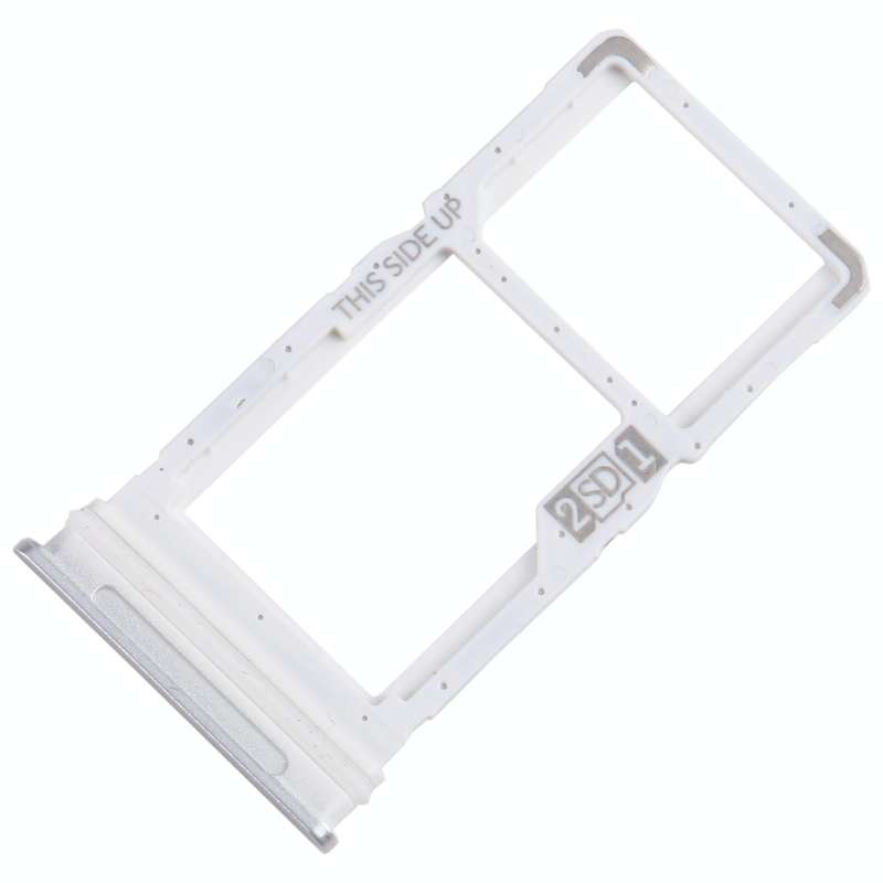 For Motorola One 5G Ace SIM Card Tray + Micro SD Card Tray (Silver)
