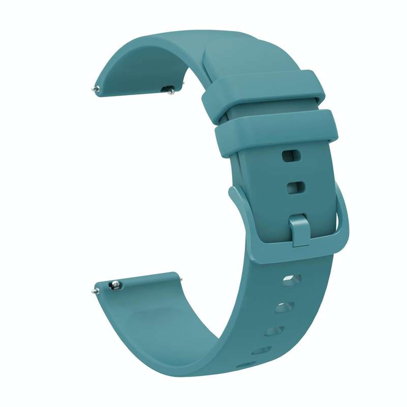 For Garmin Forerunner 55 20mm Solid Color Soft Silicone Watch Band(Pine Green)