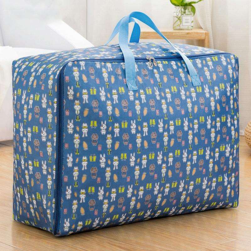 Oxford Cloth Quilt Moisture-Proof & Waterproof Storage Bag Zipper Portable Moving Luggage Bag, Sp...