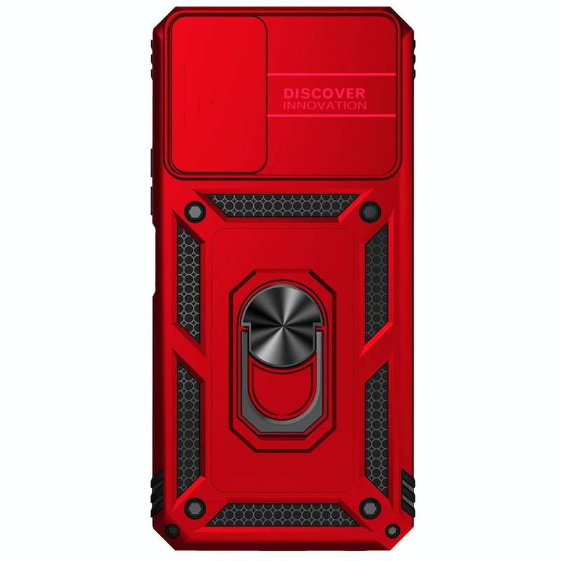For vivo Y20 Sliding Camshield Holder Phone Case(Red)