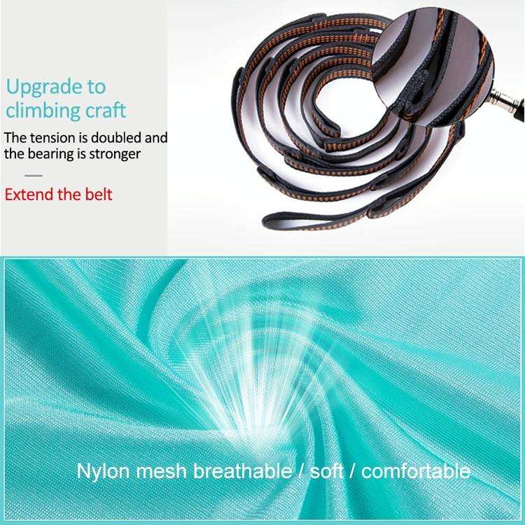 Household Handstand Elastic Stretching Rope Aerial Yoga Hammock Set(Black)