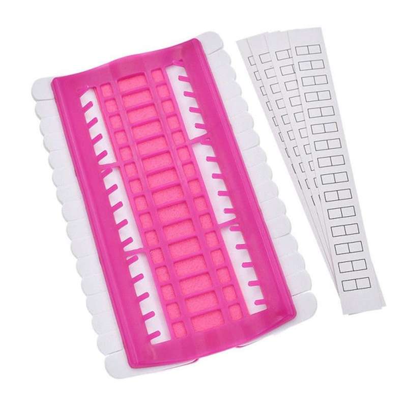 Cross Stitch Embroidery Special Tool 30 Hole Cable Arranger Threader Needle Box Pin Winder(Rose Red)