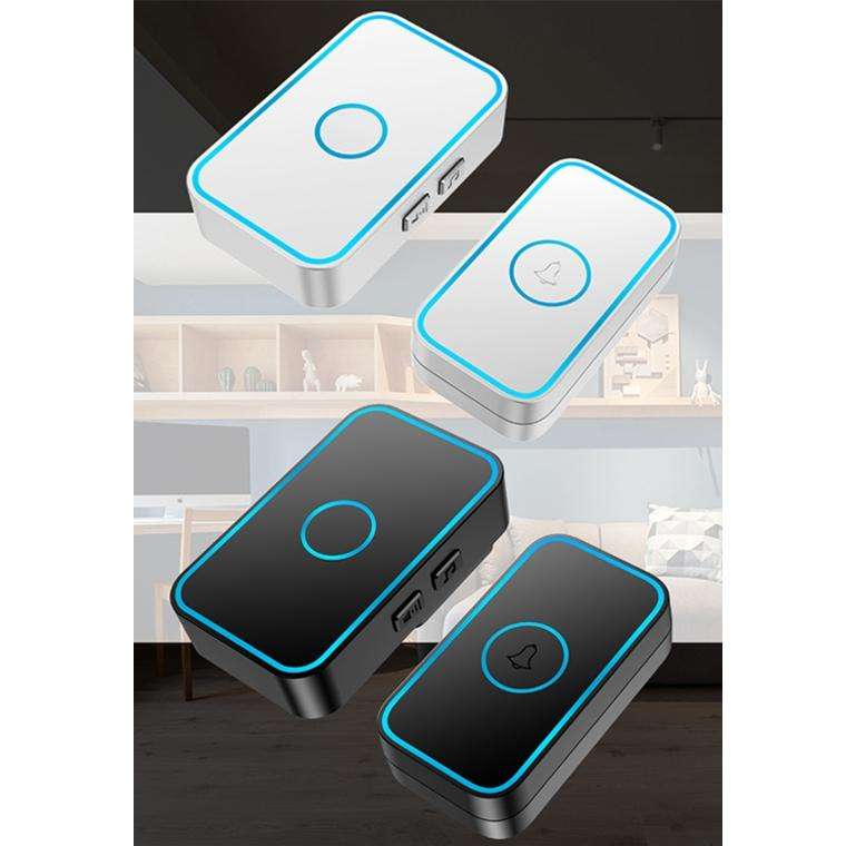CACAZI A78 Long-Distance Wireless Doorbell Intelligent Remote Control Electronic Doorbell, Style:...