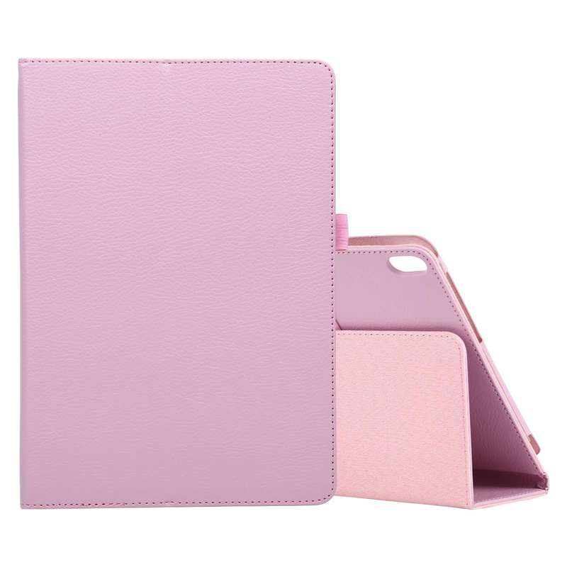 For Lenovo M10 Plus TB-X606F Litchi Texture Solid Color Horizontal Flip Leather Case with Holder ...