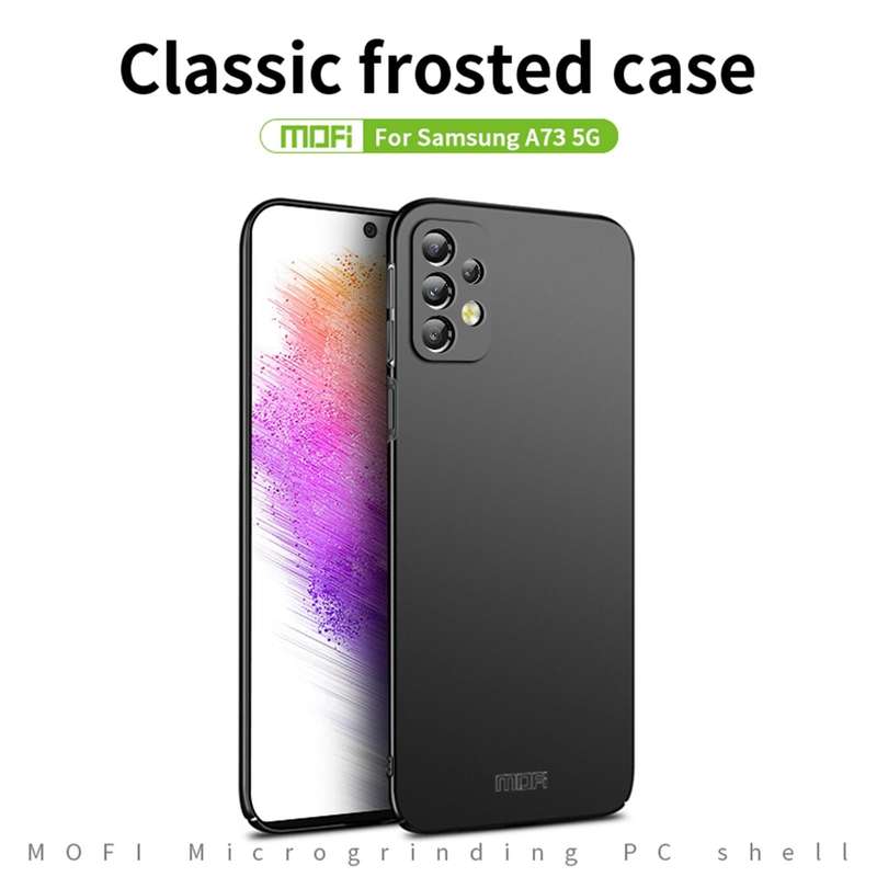 For Samsung Galaxy A73 5G MOFI Frosted PC Ultra-thin Hard Phone Case(Black)