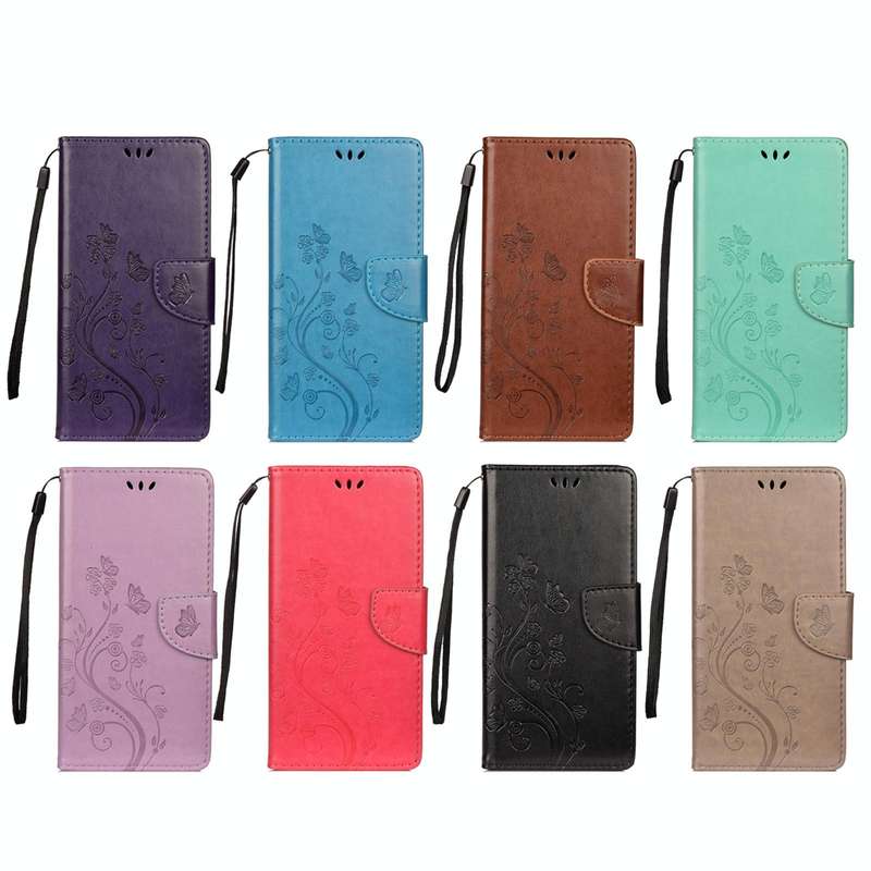For Samsung Galaxy A23 5G Butterfly Flower Pattern Flip Leather Phone Case(Light Purple)