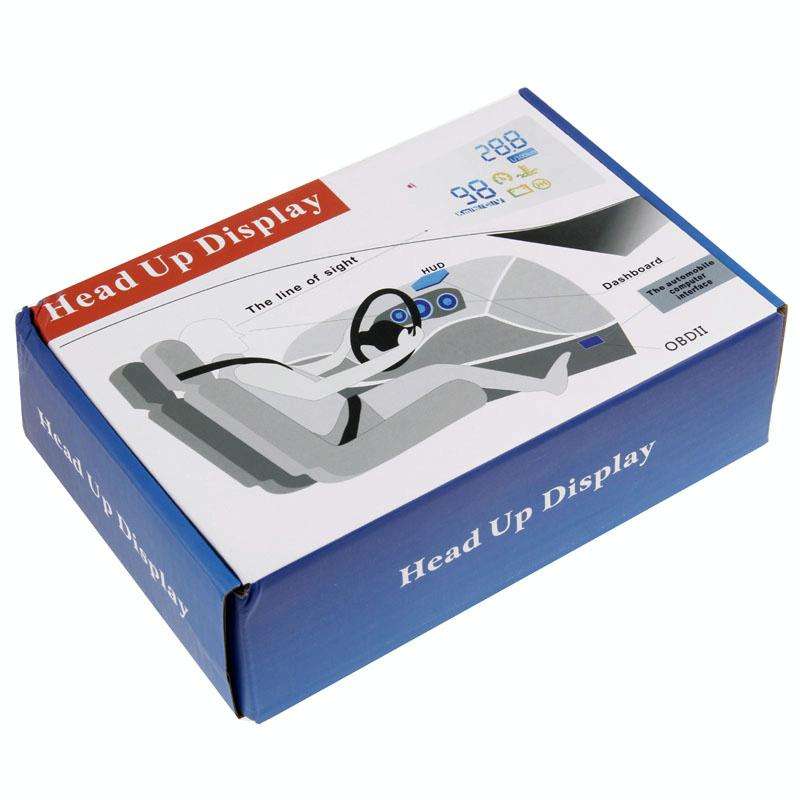 W02 5.5 inch Car OBDII HUD Fuel Consumption Warning System Vehicle-mounted Head Up Display Projec...