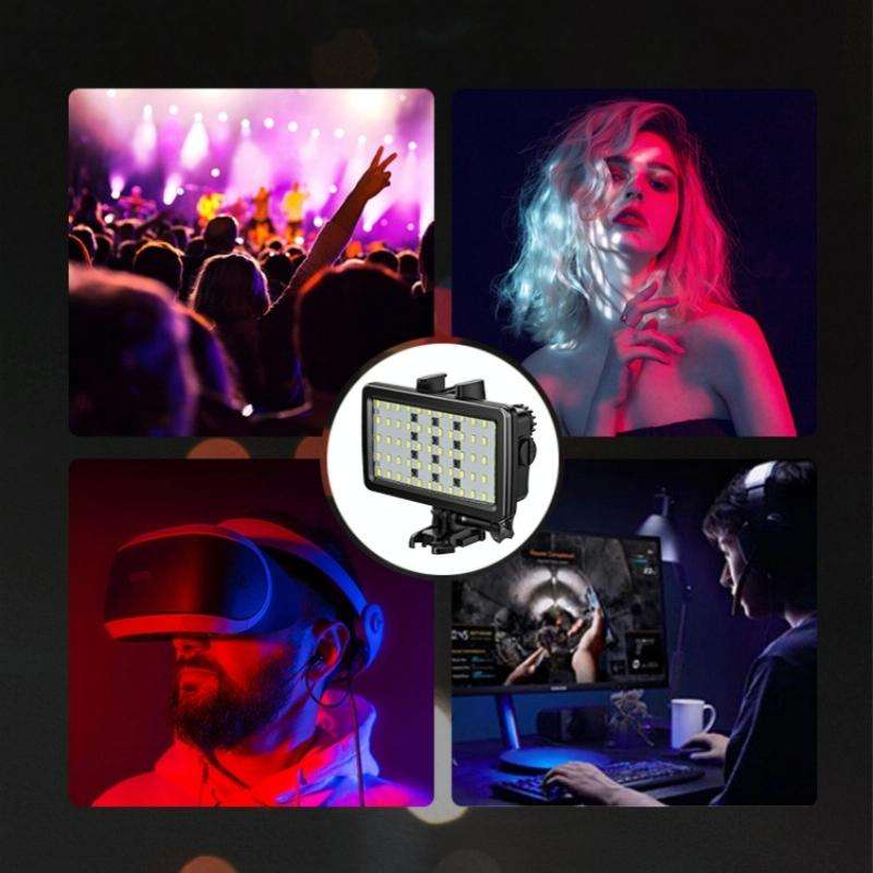 JMARY FM-72RGB Rechargeable Diving Photography RGB IPX8 Waterproof Camera LED Fill Light
