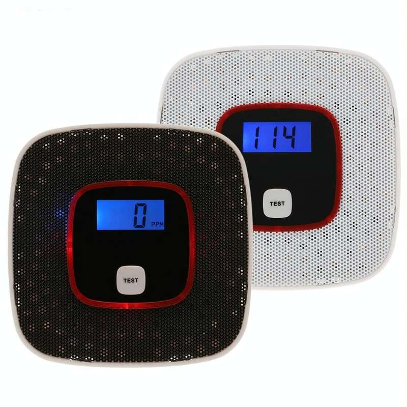 Carbon Monoxide Detector Gas Alarm Sensor Poisoning Gas Tester Human Voice Warning Detector with ...