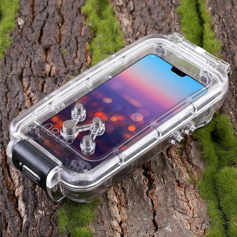 PULUZ PULUZ 40m/130ft Waterproof Diving Case for Huawei P20, Photo Video Taking Underwater Housin...