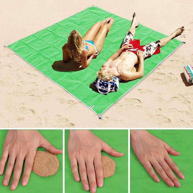Sand Free Mat Lightweight Foldable Outdoor Picnic Mattress Camping Cushion Beach Mat, Size: 2x2m(...